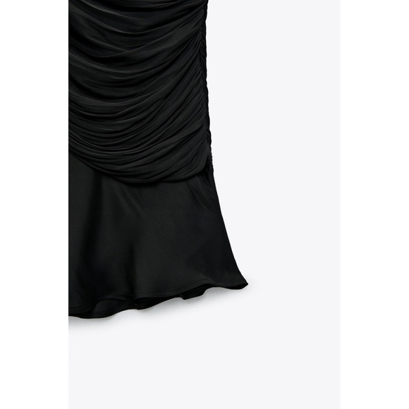 ZARA Silky Draped Slip Mini Dress - Picture 11 of 11